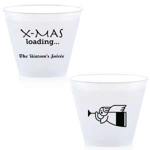 The ever-popular Matte Black Ink 9 oz Frost Flex Cup with Matte Black Ink Cup Ink Colors has a Angel 2 graphic and is good for use in Christian Symbols, Christmas themed parties and will add that special attention to detail that cannot be overlooked.