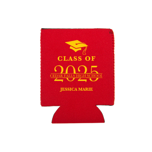ForYourParty's elegant Round Can Cooler is good for use in Graduation themed parties and can be customized to complement every last detail of your party.