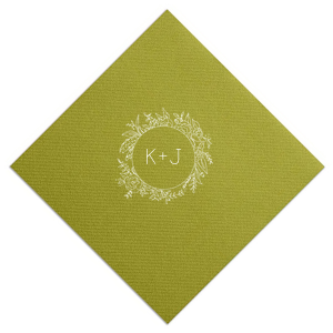 Peony Circle Frame Napkin