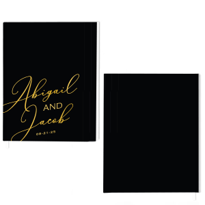 30th Birthday Black Scrapbook, Guest Book Or Photo album With silver Script  Present Design