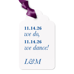 Our beautiful custom Natural Black Arch Gift Tag with Shiny 18 Kt Gold Foil will add that special attention to detail that cannot be overlooked.