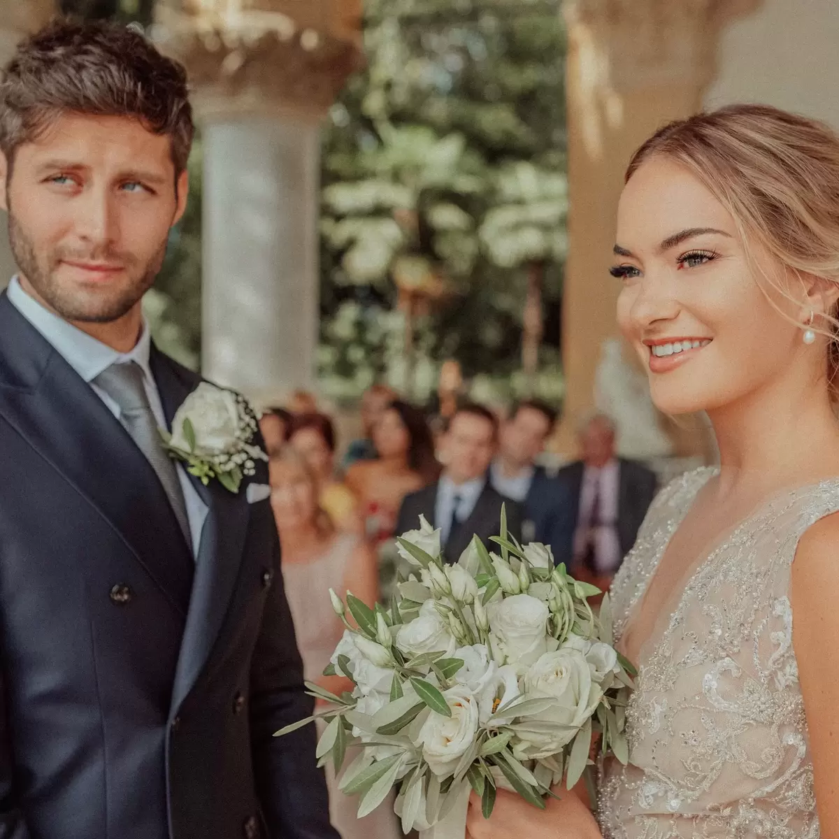 Brie Doffing real wedding photo