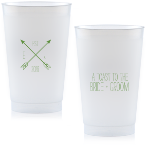 The ever-popular Matte Moss Green Ink 12 oz Frost Flex Cup with Matte Moss Green Ink Screen Print has a Cross Arrows 2 graphic and is good for use in Accents, Frames themed parties and can't be beat. Showcase your style in every detail of your party's theme!
