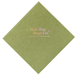 Add flair to your Greek Week festivities with our personalized napkins! Crafted from high-quality material, customize them with your sorority or fraternity name. Perfect for rush, sorority giveaways, or toga parties. Elevate your event and impress your guests while repping your Greek family. A chic, practical touch that turns any gathering into a memorable occasion