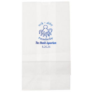 Our custom Shiny Turquoise Large Cellophane Bag with Shiny Turquoise Foil has a Octopus graphic and is good for use in Beach/Nautical, Animals, Kid Birthday themed parties and couldn't be more perfect. It's time to show off your impeccable taste.
