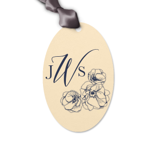 The ever-popular Natural Kraft/Latte Diamond Gift Tag with Matte Black Foil has a Flower Trio graphic and is good for use in Floral, Wedding, Birthday themed parties and will impress guests like no other. Make this party unforgettable.