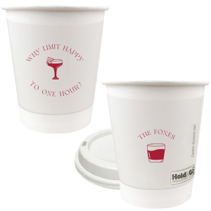 Extend the joy with the Why Limit Happy Hour Cup, perfect for wedding cocktail hours or home entertainment, personalized with your family name. Emblazoned with "Why limit happy to one hour?" and a delightful cocktail graphic, it invites guests to savor every moment.