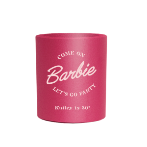 Now you have a chance to vibe with this beautiful Barbie Birthday Can Cooler which will help you hold your drink to the rest of the night. Your guests will give a thousands of compliments! 