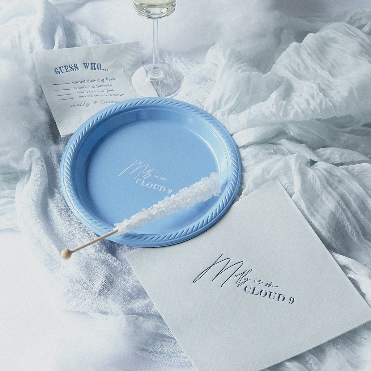 Cloud 9 Bridal Shower Napkin