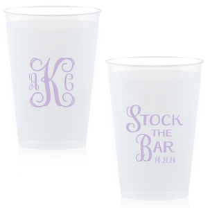 Our Stock the Bar Monogram Cup will give your party the personalized touch every host desires.