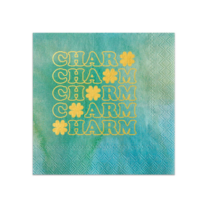 Meet our new napkin with Charm Clover graphics which will look awesome on St.Patrick's Day! Decorate in style - give your guests a nice welcoming greeting! They will love it!
