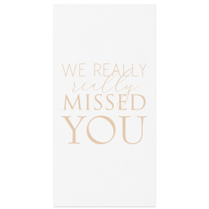 The ever-popular White Borderless Ink Printed Cocktail Napkin with Matte Latte Ink will add that special attention to detail that cannot be overlooked.