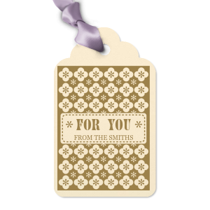 This is the chance for you to celebrate this event like never before and leave unforgettable moments behind. Adding this Retro Flowers Letterpress Tag on your gift will make that happen! Give your closest ones a nice surprise! 