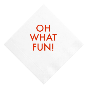 The ever-popular White Cocktail Napkin with Shiny Poppy Foil will add that special attention to detail that cannot be overlooked.