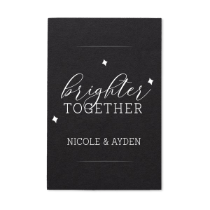 Our custom Stardream Black Small Sparkler Sleeve with Shiny 18 Kt Gold Foil has a Sparkles 3 graphic and is good for use in Wedding themed parties and can be customized to complement every last detail of your party.