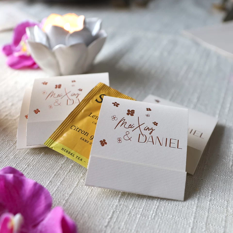 White Lotus Wedding Favor