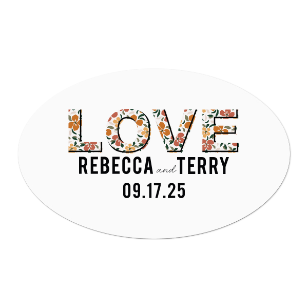 Our custom White Small Round Label with Matte Black Ink Digital Print Colors and Matte Lipstick Red Ink Digital Print Colors will give your party the personalized touch every host desires.