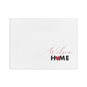 Personalized Name Tempered Glass Cutting Board Clear