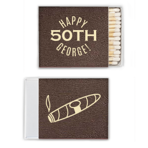 Light up the celebration with Happy Birthday Matchbox highlighting a milestone age, with 'Happy' and the celebrant's name cheerfully framing the number. Ignite heartfelt joy with these custom matches—ideal for adding a personal touch to any birthday party! 