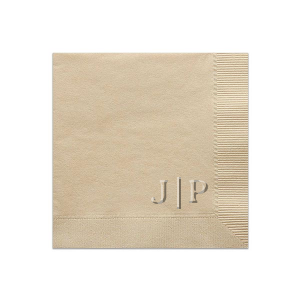 Embossed Initials Napkin