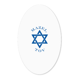 The ever-popular White Small Round Label with Matte Royal Blue Ink Label Print Colors has a Star 1 graphic and is good for use in Stars, Jewish Symbols themed parties and will add that special attention to detail that cannot be overlooked.