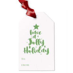 Have A Jolly Holiday Gift Tag