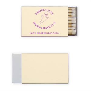 Light up the party with these amazing Ghouls Just Wanna Have Fun Matches. Make your guests enjoy to their last breath, giving the party this vibe that you've never felt before!