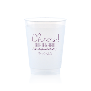 Custom Engagement Party Cups, Personalized Clear Plastic Cups, Casual  Wedding, Soft Plastic Cups, Rehearsal Dinner Party Decor, Beer Cups 