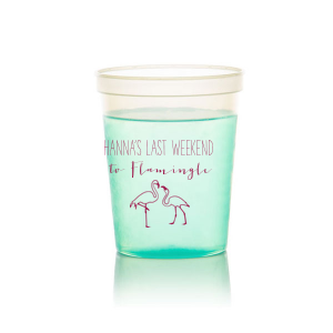 Raise a toast to the bride-to-be with the Last Flamingle Bachelorette Cup. Bursting with fun and flamingo vibes, this design perfectly captures the joy of celebrating her last fling before the ring with her besties. Let's flamingle and make memories that will last a lifetime!