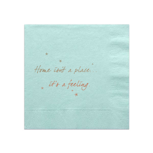 Our custom Bright Sky Cocktail Napkins - 2 Color with Shiny Champagne Foil and Satin Copper Penny Foil will look fabulous with your unique touch. Your guests will agree!