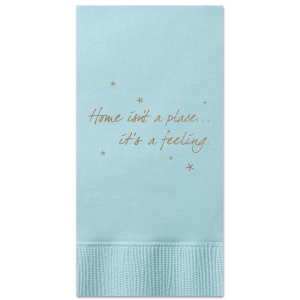 Our custom Bright Sky Cocktail Napkins - 2 Color with Shiny Champagne Foil and Satin Copper Penny Foil will look fabulous with your unique touch. Your guests will agree!