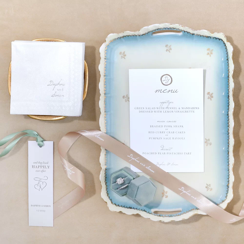 accent your winter wedding with personalized wedding accessories from For Your Party