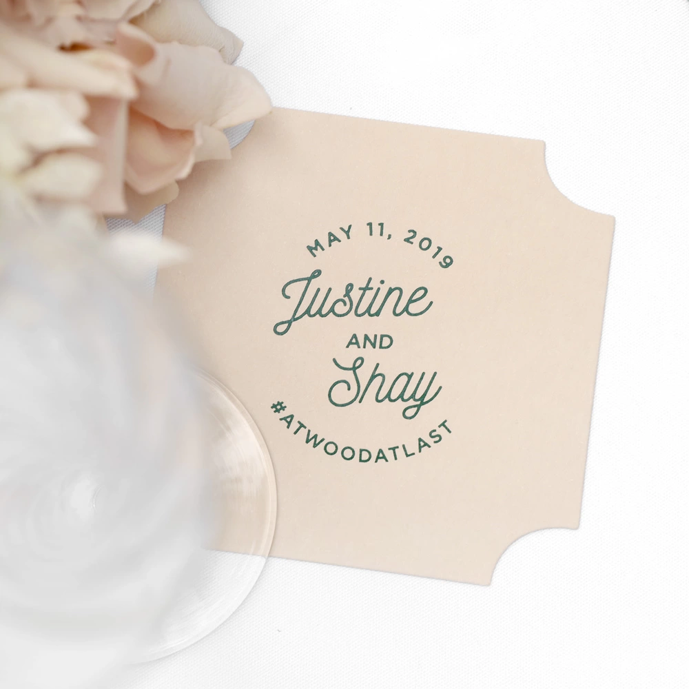 Name and Date Wedding Coasters. | For Your Party