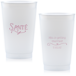 The Santé Cup is good for use in Frames themed parties and will add that special attention to detail that cannot be overlooked.