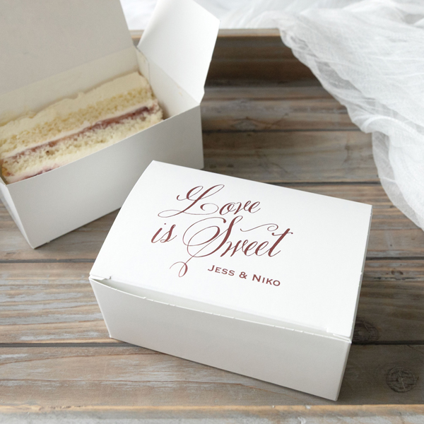 Love is sweet cake box