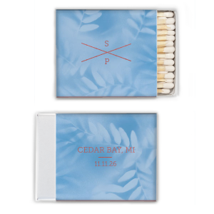 The ever-popular Stardream Sky Blue Classic Matchbox with Shiny Rose Quartz Foil can't be beat. Showcase your style in every detail of your party's theme!