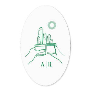 The Southwest Cheers Label is the mark of a great time! The customizable label is available in your choice of style and stamp color. Personalize the text to create a unique party favor adored by guests and friends alike.