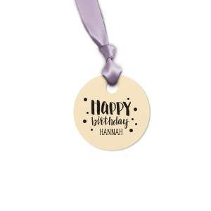 This custom, hand-lettered gift tag is a great giftwrap accessory for any birthday celebration. Featuring high-quality paper stock with a smooth, matte finish, you can further personalize your tag with a custom letterpress ink and ribbon cover. Order now to get it in time for the big day!