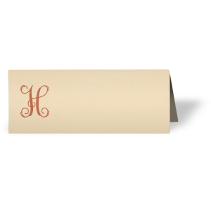 Ornate Initial Place Card