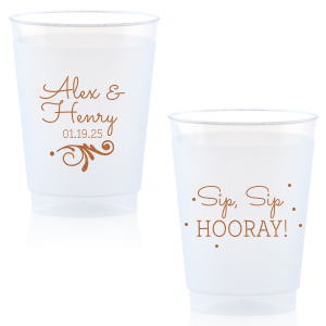 Fiesta Like There's No Mañana Custom Cups, Personalized Engagement