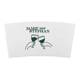 Raise your glasses in celebration with the Cheers to Love Line Art Coffee Sleeve. Perfect for new lovers or old love birds, this stylish design fits a variety of functions and events suited for your unique needs.