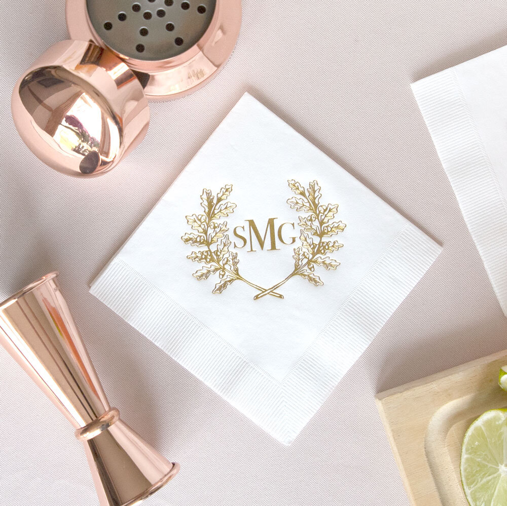 Custom Cocktails Monogram Decal - Custom Sizes (Personalized)