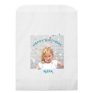 Birthday Confetti Photo/Full Color Party Bag