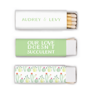 Our personalized White Classic Custom Photo Matchbox with Matte Sage Ink Digital Print Colors and Matte White Ink Digital Print Colors are a must-have for your next event—whatever the celebration!