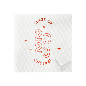 Bring your unique gift set this time. Make the guests jealous. This napkin with retro Graduation stars and year graphic will definitely bring back that old crazy vibes.