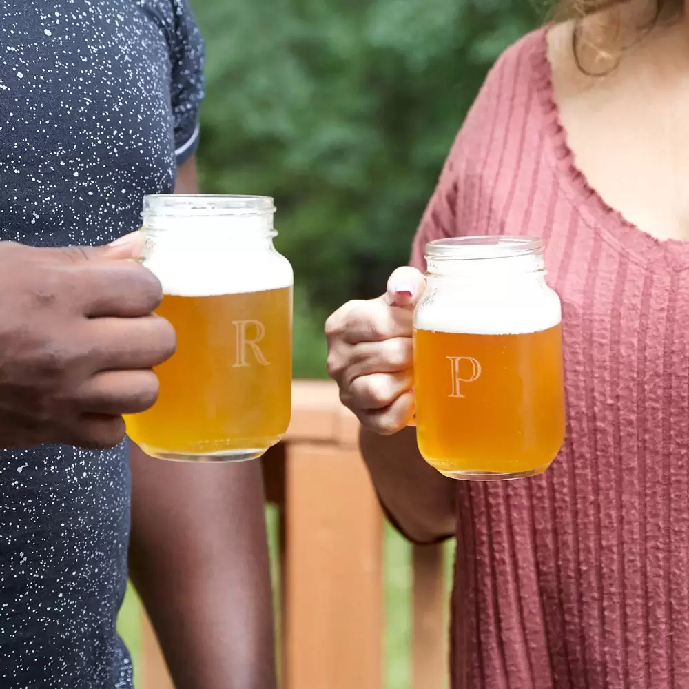 custom engraved drinking jars are a great all-ages graduation gift