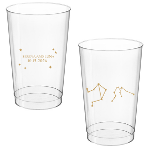 See the stars align with the Written in the Stars Cup. Featuring the astrological signs of Aquarius and Libra as snazzy graphics, this star dazzled cup is well suited for Zodiac themed parties, ensuring everyone's horoscopes is set for a good time.