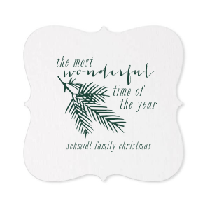 Our beautiful custom Kraft with Blush back Nouveau Coaster with Matte Spruce Foil Color has a Pine graphic and is good for use in Floral themed parties and will add that special attention to detail that cannot be overlooked.