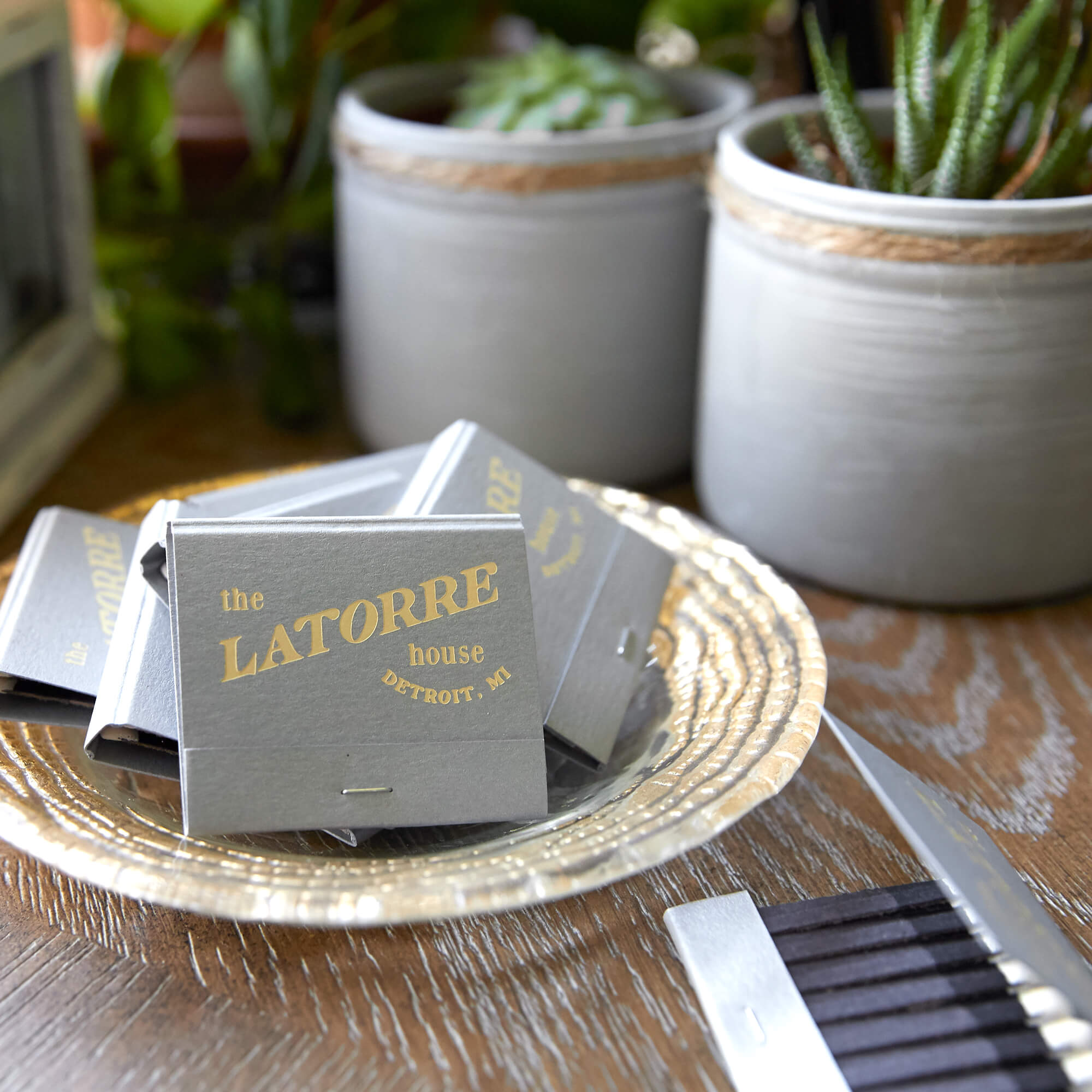 Bold Family Name House Matchbook