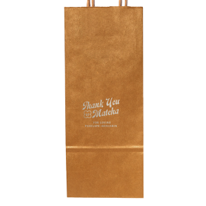 Personalize the Thank You So Matcha Bag for your upcoming event! Whether you are throwing an anniversary party or wedding, this bag is a great way to thank your guests.